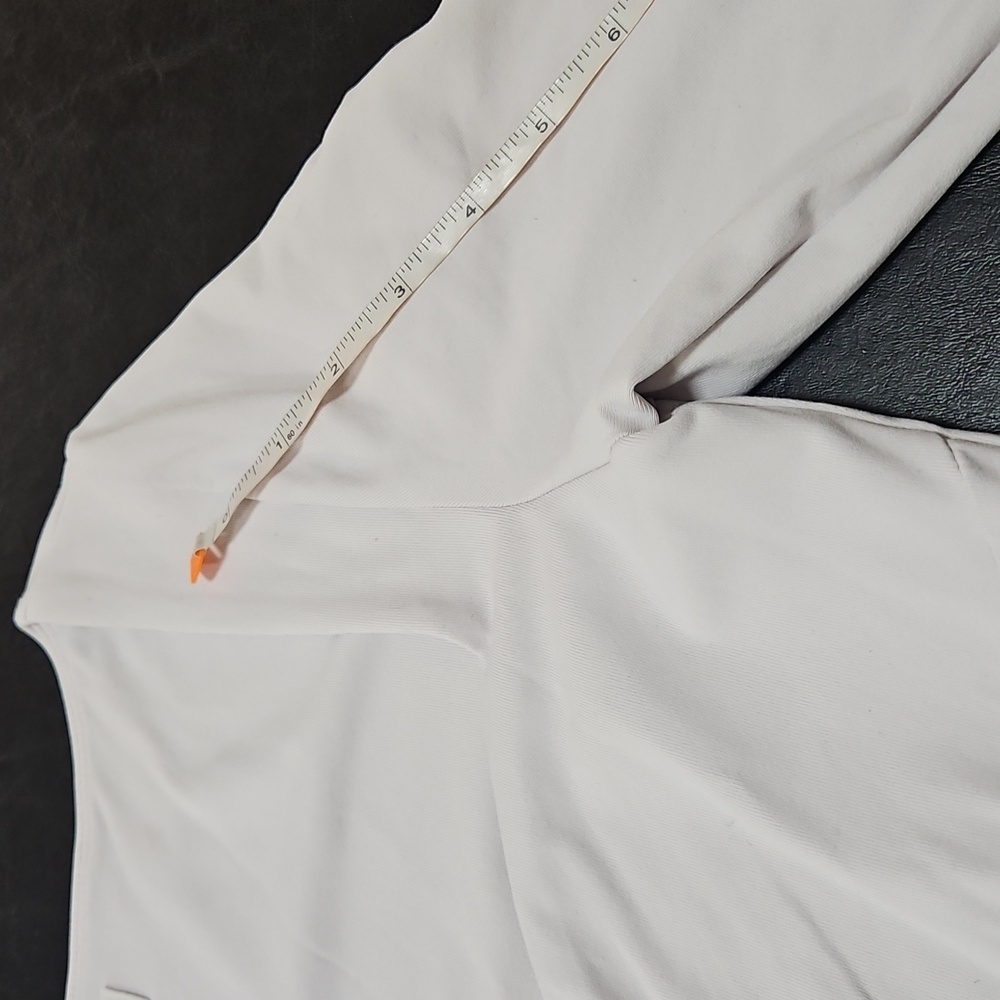 Babaton Aritzia Womens Off White Contour Bodysuit Size L Preppy Everyday Basics - Picture 9 of 10